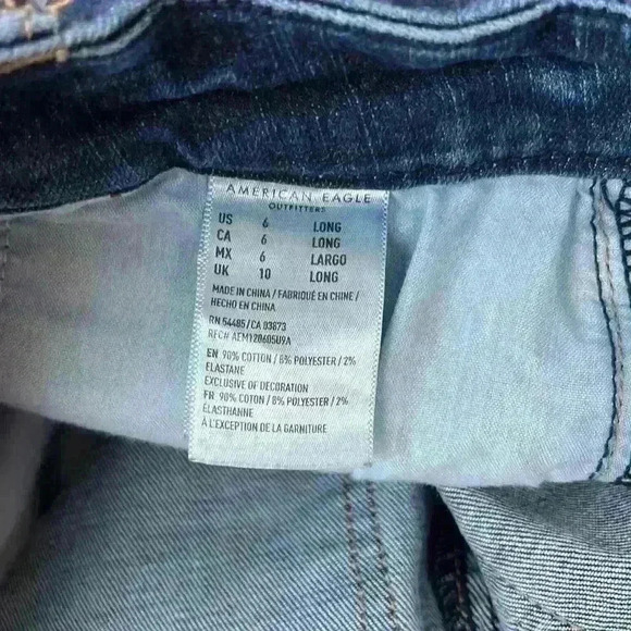 American Eagle Curvy Super Hi-Rise Jegging Size 6 Long - Picture 10 of 11
